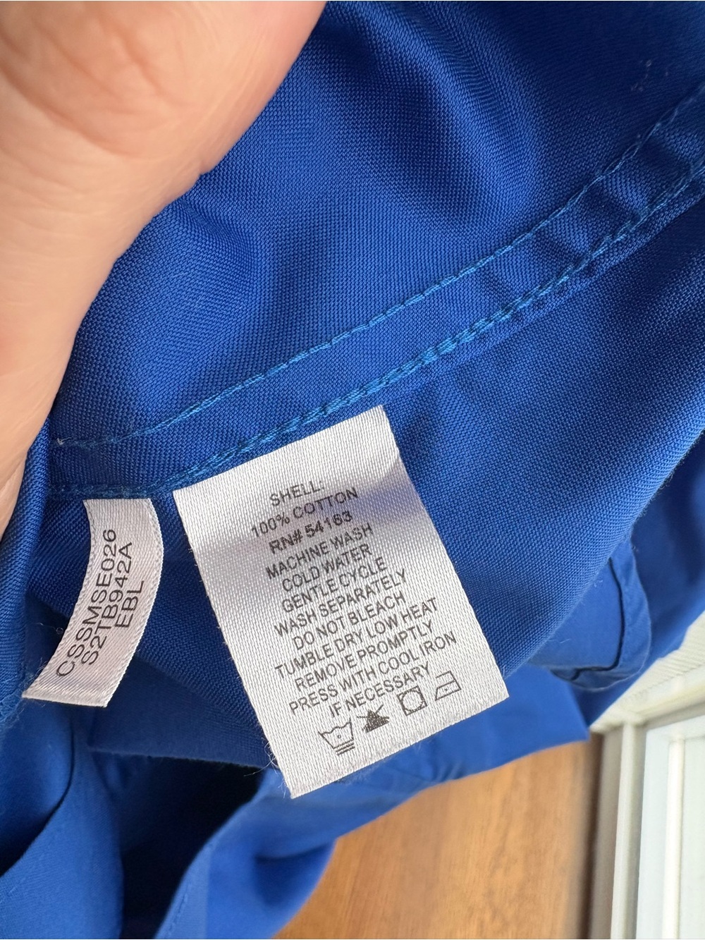 Calvin Klein Women's Cobalt Blue Button-Down Shirt - Picture 5 of 5